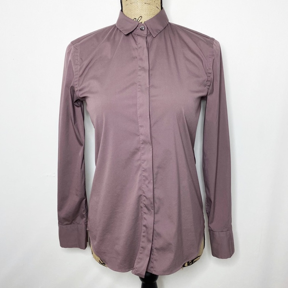 Brunello Cucinelli Purple Button Up Shirt